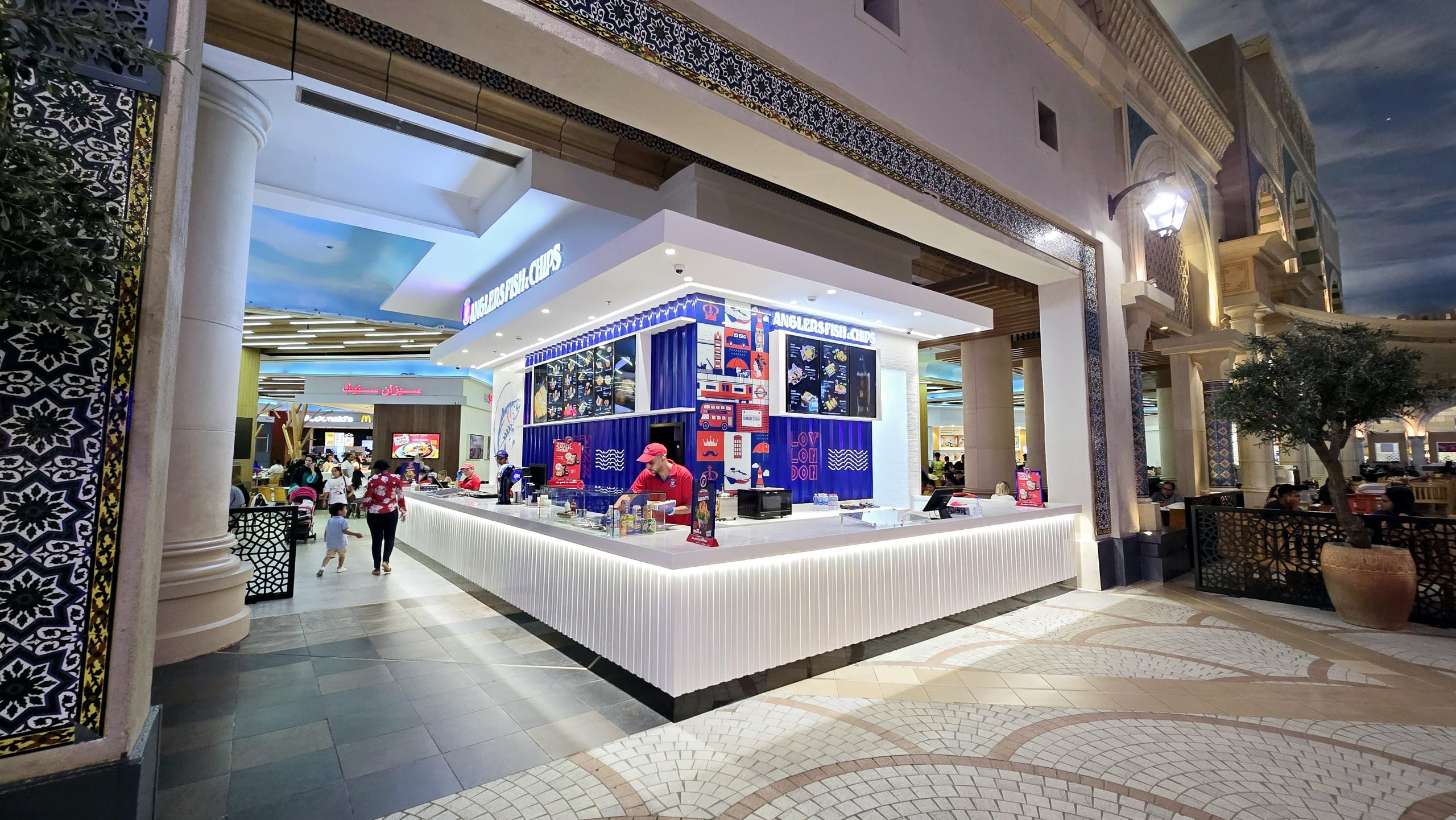 Anglers Fish & Chips — Hospitality interior design & fit-out project in Dubai by Idyllic Interiors